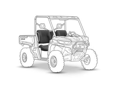 Armadillo Can-Am Defender Bolster seat cover silhouette