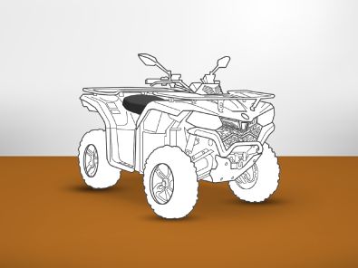 Armadillo CF Moto Cforce 400/520 seat cover silhouette