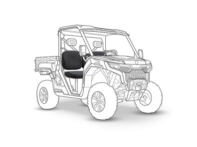 Armadillo CF Moto Uforce U10 Pro seat cover silhouette