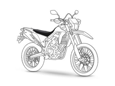 Armadillo Honda CRF 300L seat cover silhouette