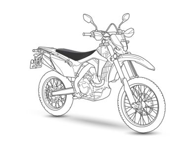 Armadillo Honda CRF 450 RL seat cover silhouette