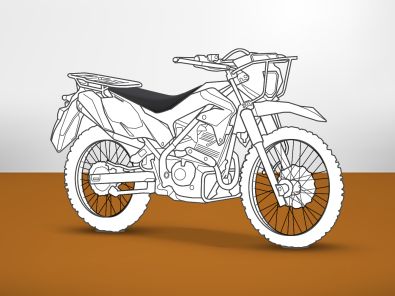 Armadillo Kawasaki Stockman 230 seat cover silhouette