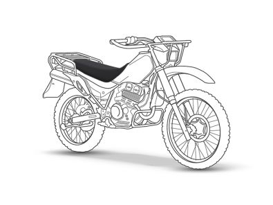 Armadillo Kawasaki Stockman 250 seat cover silhouette