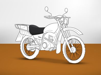 Armadillo Yamaha AG200F seat cover silhouette