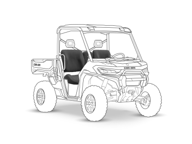 Armadillo Can-Am Defender HD11 seat cover silhouette