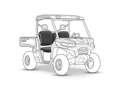 Armadillo Can-Am Defender Standard seat cover silhouette
